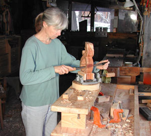 Sue filing sculpture