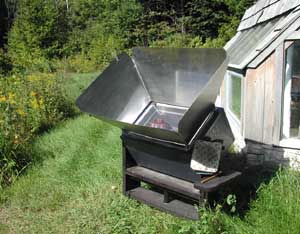 solar oven by greenhouse