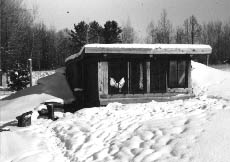 earth bermed solar chicken coop