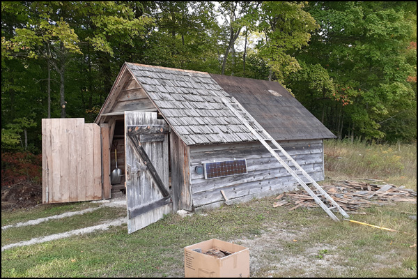 Garage roof - 'Before'