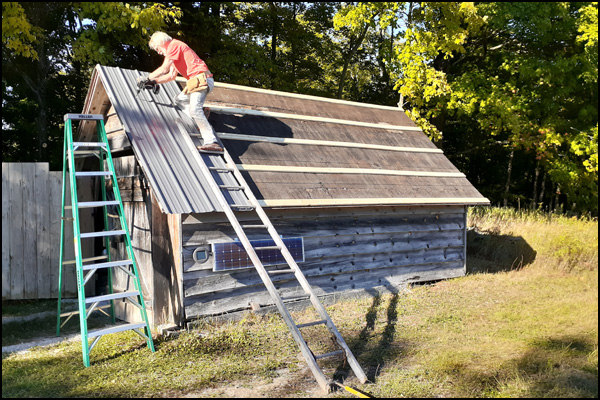 Garage roof update - in process