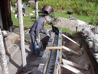 forming for new GH foundation wall