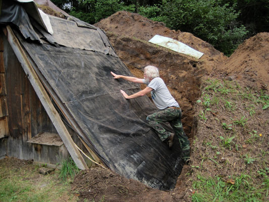 outer entry wall repair