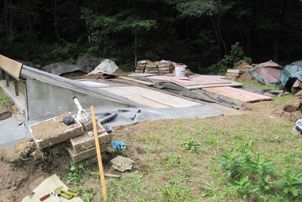 reinstalling foam on roof