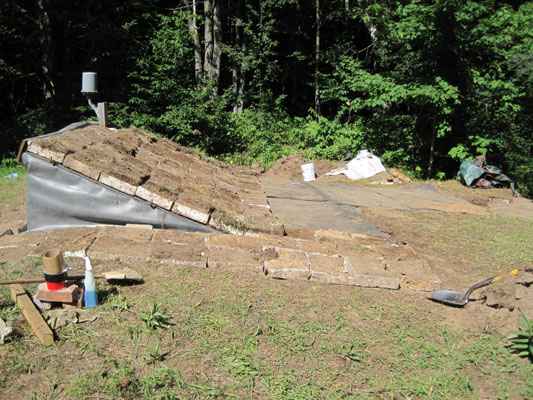 begin reburying the roof