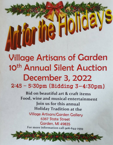 Village Artisans Silent Auction Poster