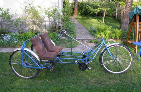 side by side bicycle built for two