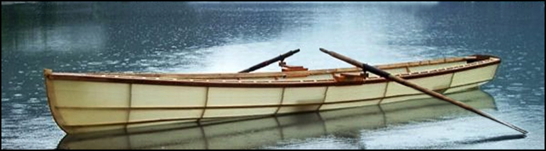 Modified 'Ruth' skin-on-frame rowboat