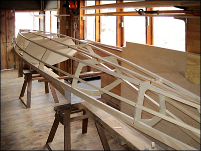 Frame bottom as seen from the bow