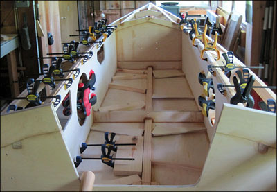 Installing cockpit sides