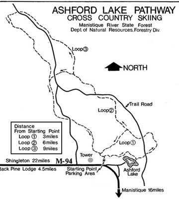 Ashford Lake Pathway map