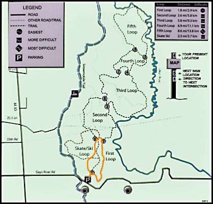 Day River Pathway Loop 1 map