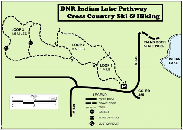 Indian Lake Pathway map