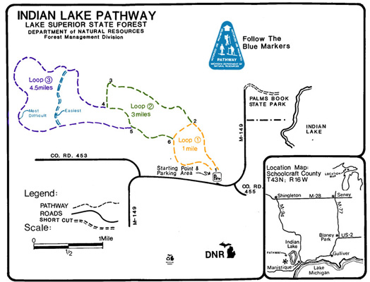 Indian Lake Pathway map