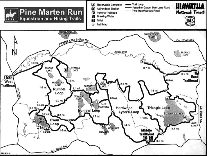 Pine Marten Run map