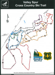 Valley Spur cross country ski map