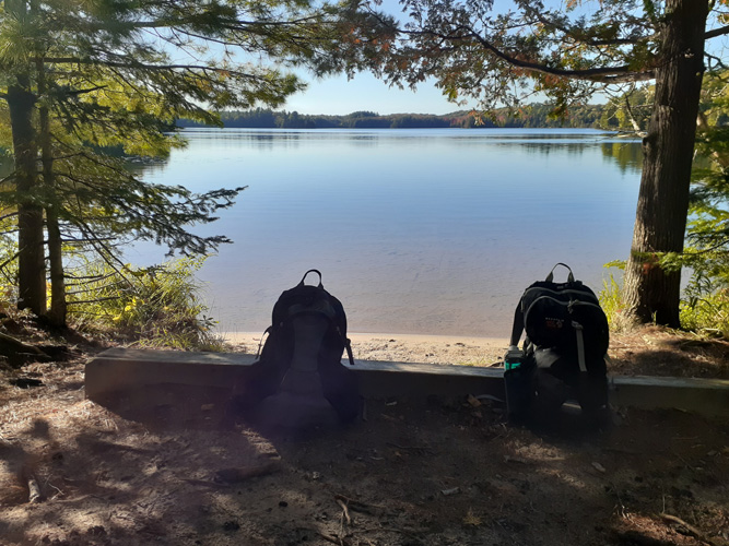 McKeever Lake from Bruno's Run trail 093022