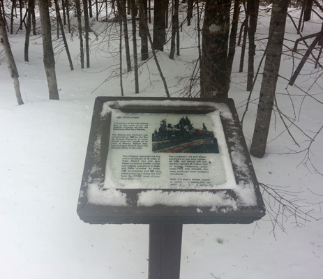 info sign on NW section of Bruno's Run