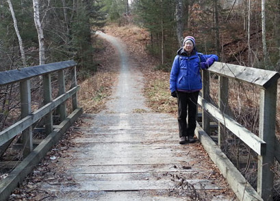 Sue on Days River Pathway