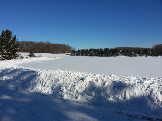 Reid's corner February snowbanks