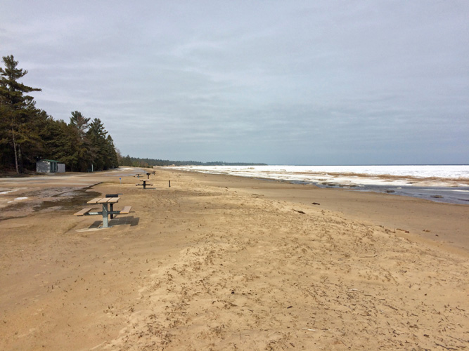 Rogers Park beach 4-5-22