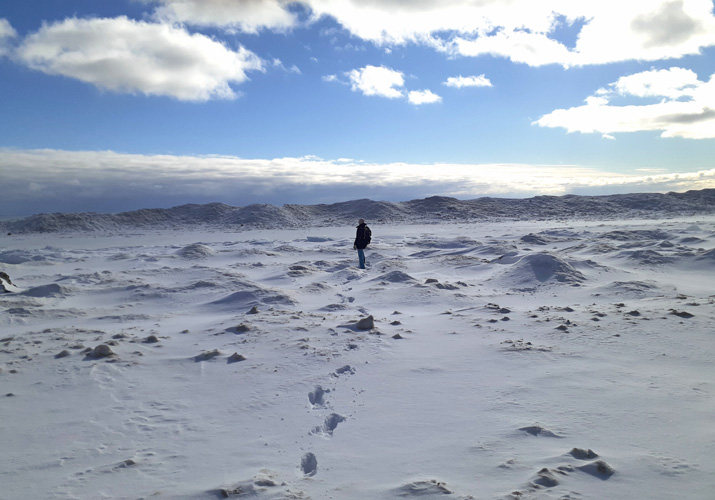 ice shoreline Thompson Beach Jan. 28, 2022