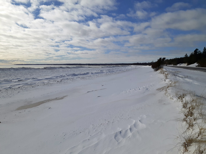 Thompson Beach west Jan 28, 2022