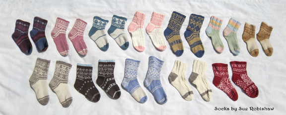 Sue's Knitted Socks 2014