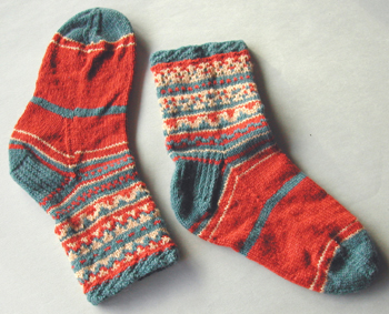 knitted sock #8 by Sue Robishaw
