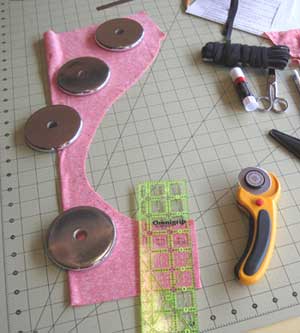 weights and rotary cutter