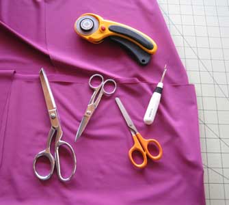 sewing scissors and cutter